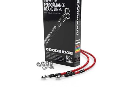 Goodridge 00-01 Ducati 996R Red Rear SS Brake Lines Sale