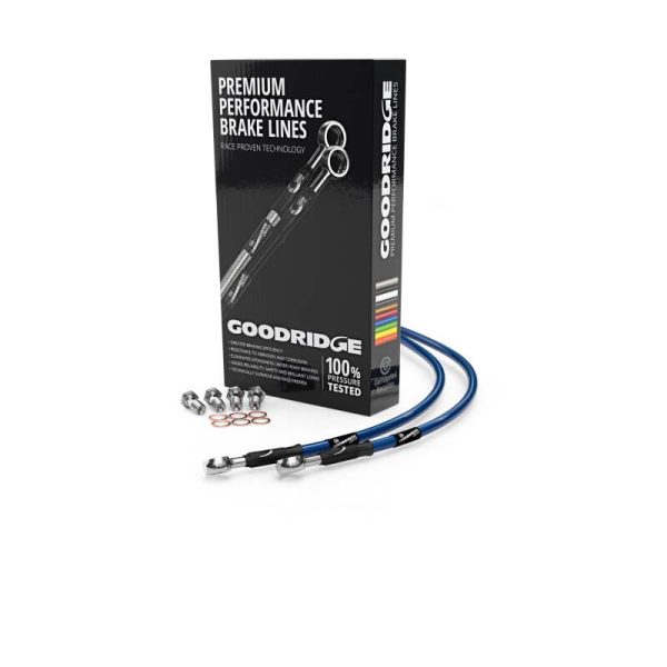 Goodridge 00-01 Ducati 996R Electric Blue Rear SS Brake Lines Sale