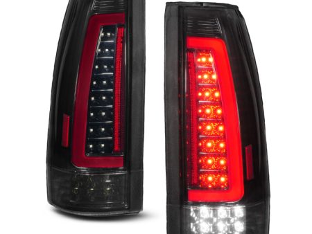 ANZO 88-99 Chevy GMC C K1500 2500 3500 Full LED Light Tube Taillights Black Housing Smoke Lens Online Hot Sale