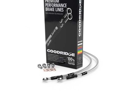 Goodridge 00-01 Ducati 996R Clear Race Front SS Brake Lines For Sale