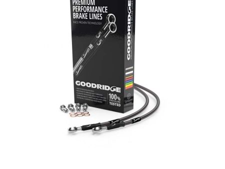 Goodridge 00-01 Ducati 996R Carbon Front SS Brake Lines For Cheap