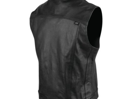 Speed and Strength Band Of Brothers Leather Vest Black - Small Sale