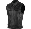 Speed and Strength Band Of Brothers Leather Vest Black - Small Sale