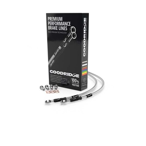 Goodridge 17-20 HD-FLH CVO Multi Model Clear Clutch Line w Clear Fitting For Sale