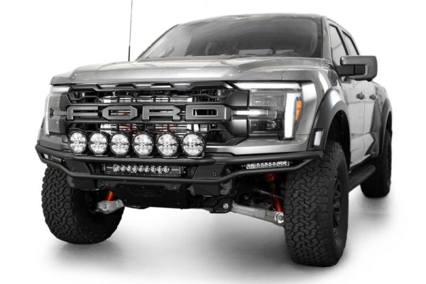 Addictive Desert Designs 2021-2024 Ford F-150 Raptor Race Series Front Bumper Light Hoop For Discount