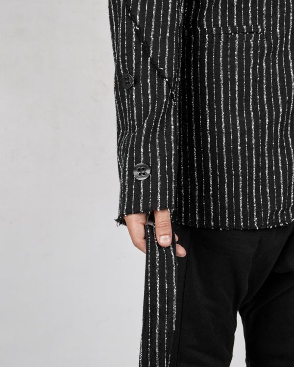 Pinstripe cotton jacket Online