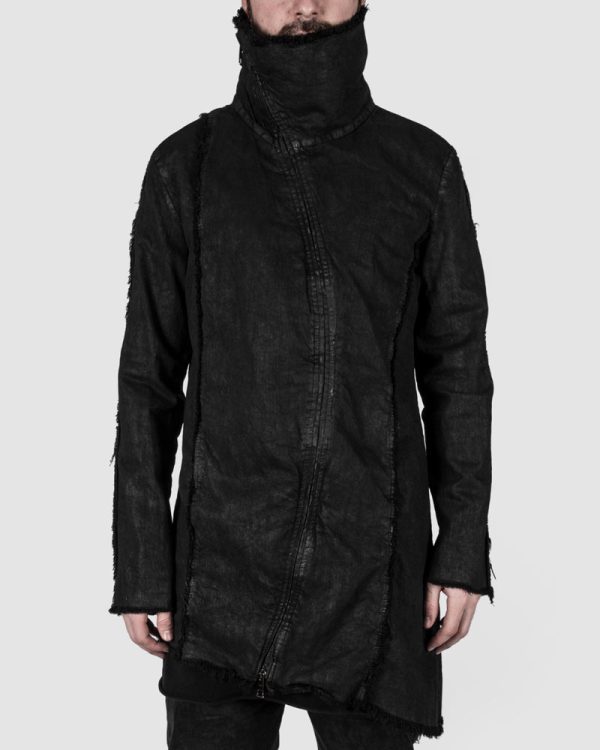 Coated highneck jacket Hot on Sale