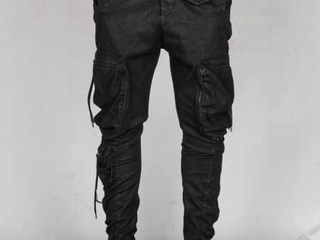 Zip pocket cargo trousers For Discount