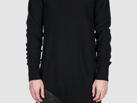 Asymmetric wool blend pullover Supply