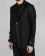 Single button crumpled jacket For Discount