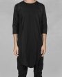 Asymmetric cotton t-shirt - 3 4 Sleeves Fashion