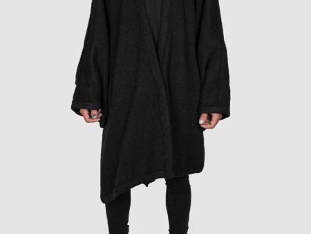 Asymmetric wool over coat Sale