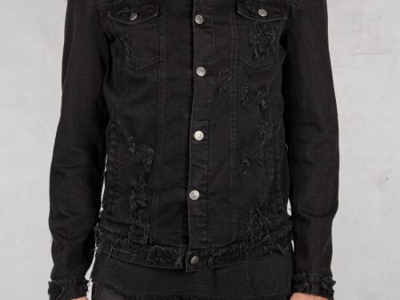 Denim sport jacket black on Sale