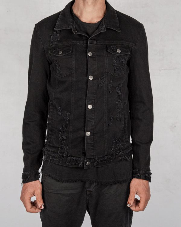 Denim sport jacket black on Sale