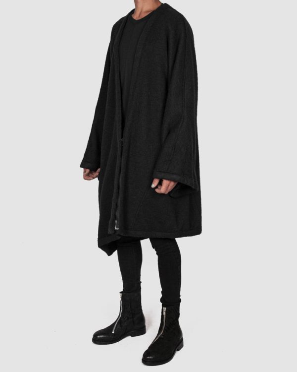 Asymmetric wool over coat Sale