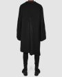 Asymmetric wool over coat Sale