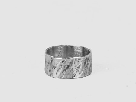 Rugged oxidized silver ring Hot on Sale