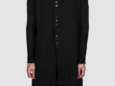 Audur gauze cardigan - black Online now