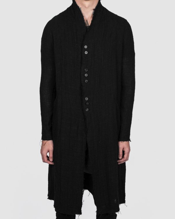 Audur gauze cardigan - black Online now