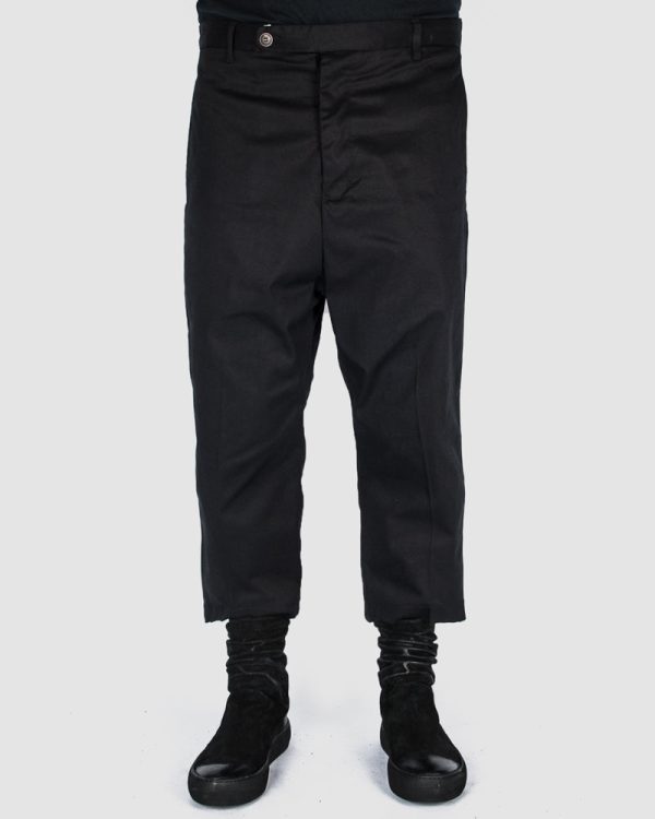 Cropped deep crotch pants For Cheap