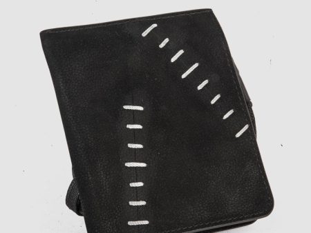 Quandry scar stitched leather wallet Online Sale