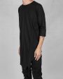 Asymmetric cotton t-shirt - 3 4 Sleeves Fashion