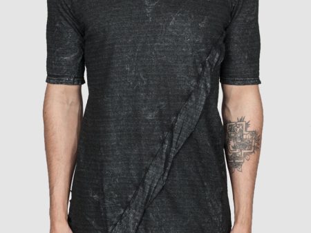 Coated distressed tshirt For Discount