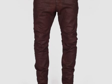 ZAG black denim with red wax-coating Online Sale