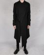 Asymmetric cotton coat For Sale