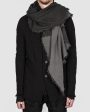 Structured cotton scarf anthracite Online now