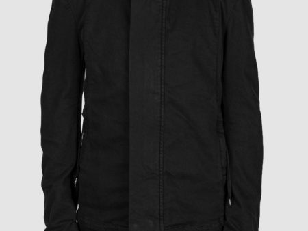 Short cotton jacket black Hot on Sale