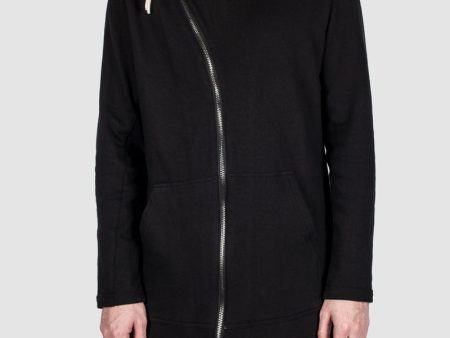 Asymmetric zip hoodie Sale