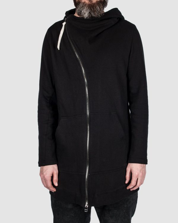 Asymmetric zip hoodie Sale