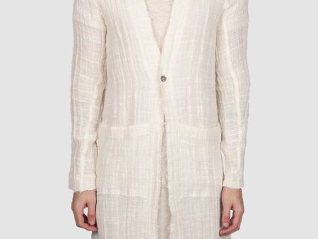 Agust gauze coat - eggshell white Discount