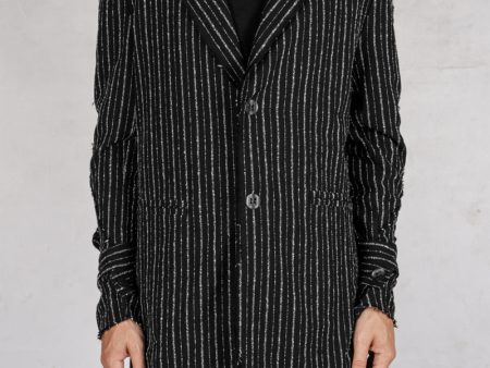 Pinstripe cotton jacket Online